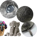 Large Baby Elephant Plushie pillow
