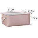 Stylish Linen Basket with Rope Handles