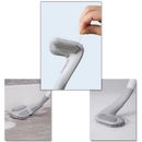 Long handle toilet brush with wall mounted base