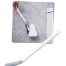 Long handle toilet brush with wall mounted base