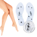 Magnetic acupressure foot insoles