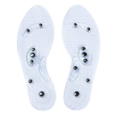 Magnetic acupressure foot insoles