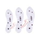 Magnetic acupressure foot insoles