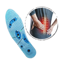 Magnetic acupressure foot insoles