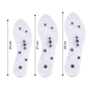 Magnetic acupressure foot insoles