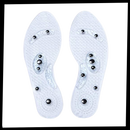 Magnetic acupressure foot insoles