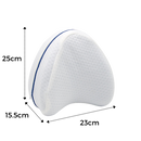 Orthopedic knee and leg pillow with memory foam