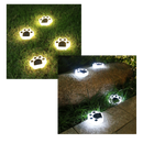 Solar-Powered Paw Print Pathway Light