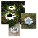 Solar-Powered Paw Print Pathway Light