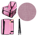 Pet dog car carrier adjustable seat