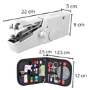 Handheld sewing machine and sewing kit