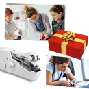 Handheld sewing machine and sewing kit