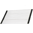 Roll-up stainless steel drainer for dishes and food