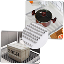 Roll-up stainless steel drainer for dishes and food