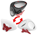 Rotatable 2 Side Blind Spot Car Mirror