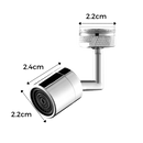 Rotating anti splash 360° swivel faucet nozzle