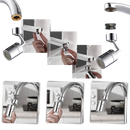 Rotating anti splash 360° swivel faucet nozzle