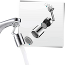 Rotating anti splash 360° swivel faucet nozzle