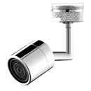 Rotating anti splash 360° swivel faucet nozzle