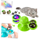 Rotative Windmill Cat Toy With Brush