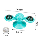 Rotative Windmill Cat Toy With Brush