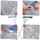 Telescopic rubber sweeper