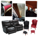 Self-adhesive leather repair patch