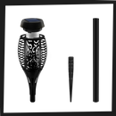 LED Solar Torch Light with flickering flame