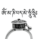 Spinning Buddhist Mantra Ring for Women