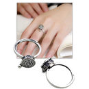 Spinning Buddhist Mantra Ring for Women