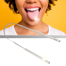 Stainless steel tongue cleaner