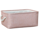 Stylish Linen Basket with Rope Handles