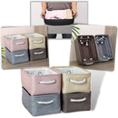 Stylish Linen Basket with Rope Handles