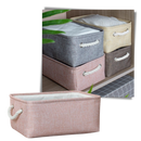 Stylish Linen Basket with Rope Handles