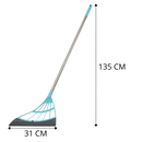 Telescopic rubber sweeper