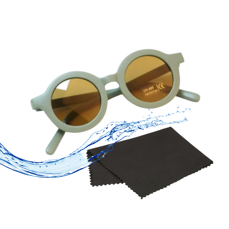 Vintage Round Kids Sunglasses for Ages 1 to 5