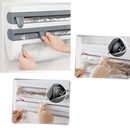 4-in-1 Wall Mounted Plastic Film and Paper Towel Holder