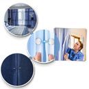 Anti-Leakage magnetic curtain clips