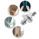 Anti-Leakage magnetic curtain clips