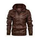 Classic Brown Leather Motorcycle Jacket
