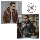 Classic Brown Leather Motorcycle Jacket