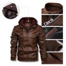 Classic Brown Leather Motorcycle Jacket