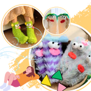 Coral Velvet Funky Socks