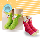 Coral Velvet Funky Socks