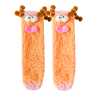 Coral Velvet Funky Socks