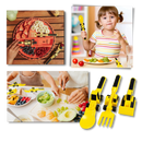 Creative Constructive Eating Plate and Utensils Set