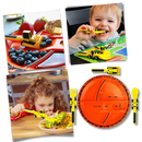 Creative Constructive Eating Plate and Utensils Set