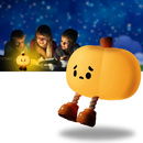 Cute Sad Pumpkin Night Light