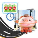 Cutesy Tightrope Piggy Toy