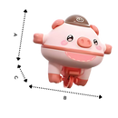 Cutesy Tightrope Piggy Toy